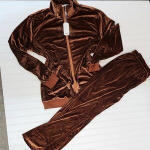 Velvet Brown Tracksuit for Women